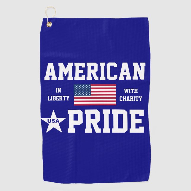 Toalla De Golf Orgullo Americano     (Anverso)