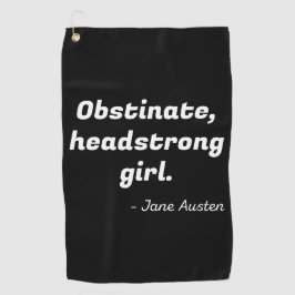 Toalla De Golf Orgullo y prejuicio