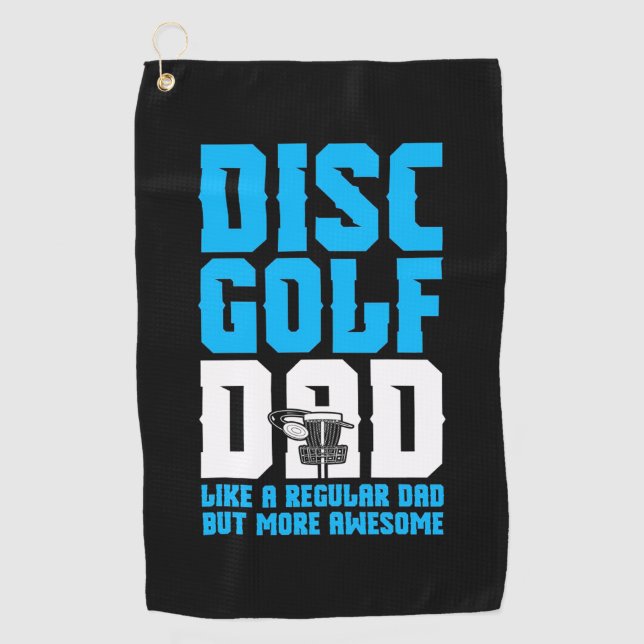 Toalla De Golf Orgulloso Disco Golf Dad (Anverso)