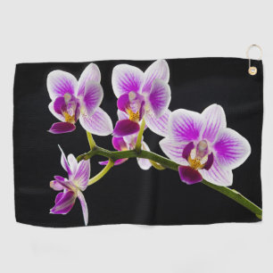 Toalla De Golf Orquídea blanca y púrpura
