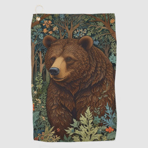 Toalla De Golf Oso castaño retro ruso