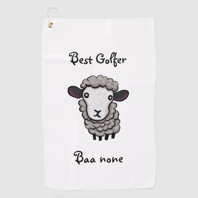 Toalla De Golf ovejas lindas (Anverso)