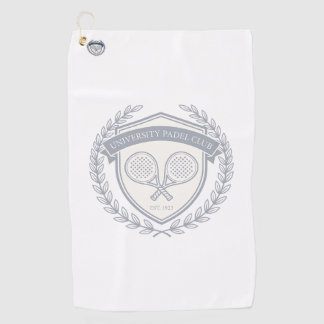Toalla De Golf Padel Tennis Club Aesthetic Custom Name Bag Tag