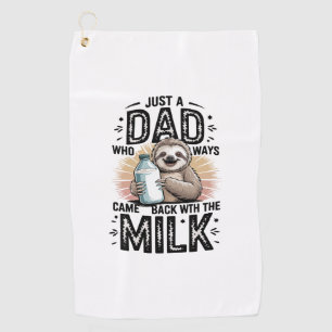 Toalla De Golf padre e hijo con diseño gráfico de lana de leche-0
