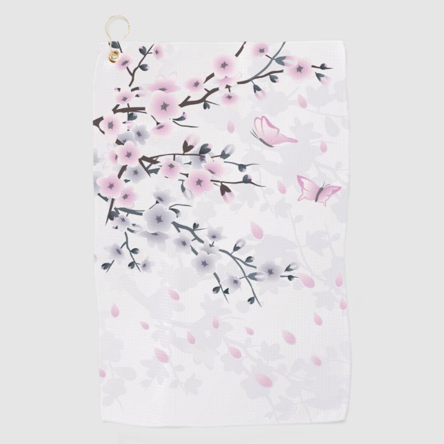 Toalla De Golf Paisaje Pastel Cherry Blossom (Anverso)