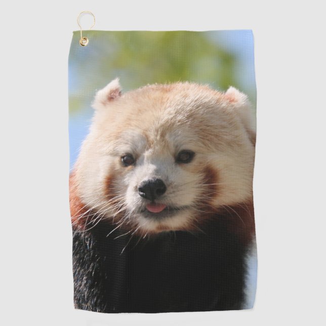 Toalla De Golf Panda rojo (Anverso)