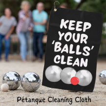 Pañera de limpieza de Pétanque en negro