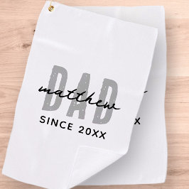 Toalla De Golf Papá desde el 20XX Preppy simple moderno