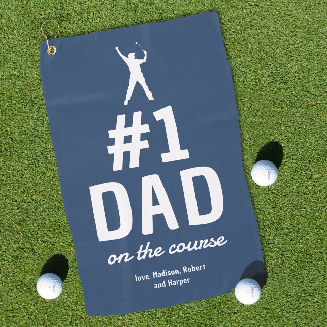 Toalla De Golf Papá divertido personalizado nº1 (Subido por el creador)