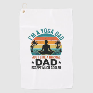 Toalla De Golf Papá Yoga Vintage Atardecer Divertido Diseño de Ca