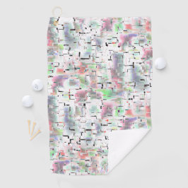 Toalla De Golf Papel mosaico en colores suaves a opacos, y goteo