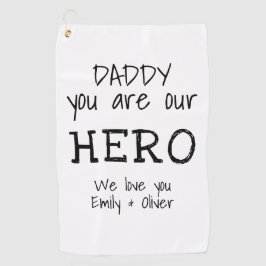 Toalla De Golf Papi eres nuestra tipografía simple de Hero