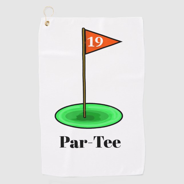 Toalla de golf Par-Tee 19th Hole (Anverso)
