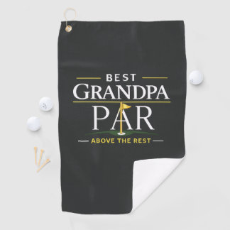 Toalla de golf para el mejor abuelo PAR por encima