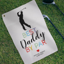 Toalla de golf para el mejor papá adorable