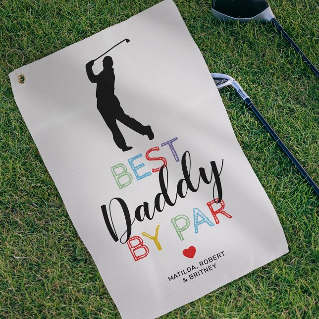 Toalla de golf para el mejor papá adorable (Subido por el creador)