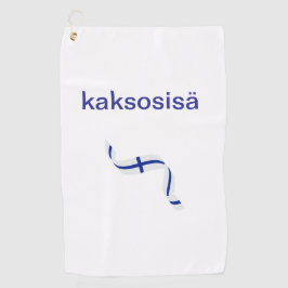 Toalla de golf para mozos de gemelos finlandeses