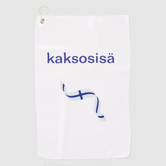 Toalla de golf para mozos de gemelos finlandeses (Anverso)
