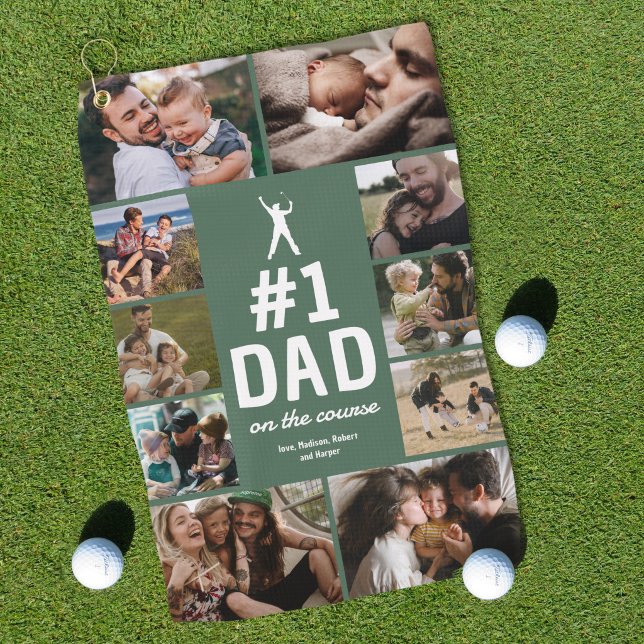 Toalla de Golf para Papá Número 1 Personalizada co (Subido por el creador)