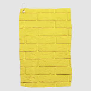 Toalla De Golf pared de ladrillo amarillo
