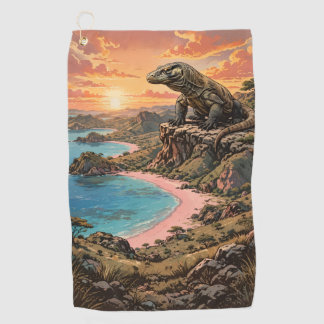 Toalla De Golf Parque Nacional de la Isla Komodo Vintage Viajes