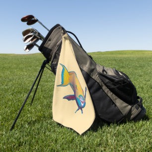 Toalla De Golf Parrofish - Diseño abstracto - Cortar la foto