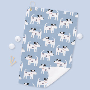 Toalla De Golf Parson Jack Russell Terrier Dog Pattern Blue