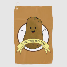 Toalla De Golf Patata Personalizada Feliz
