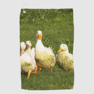 Toalla De Golf patos, vivo, prado, animal, granja, vida rural,