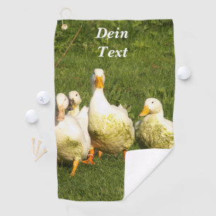 Toalla De Golf patos, vivos, prados, animales, granjas, vida rura
