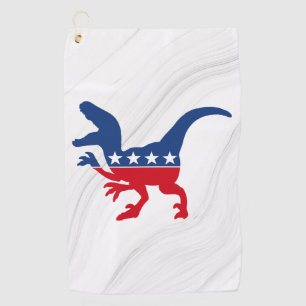 Toalla De Golf Patriótico anti-política T-Rex