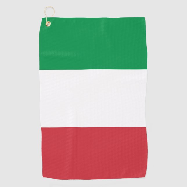 Toalla De Golf Patriótico italiano de bandera italiana de Italia (Anverso)