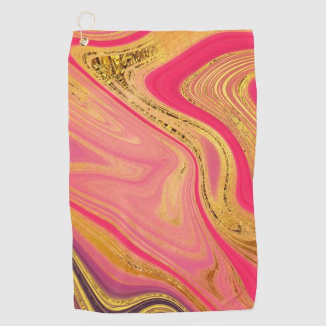 Toalla De Golf patrón abstracto marcado (Anverso)