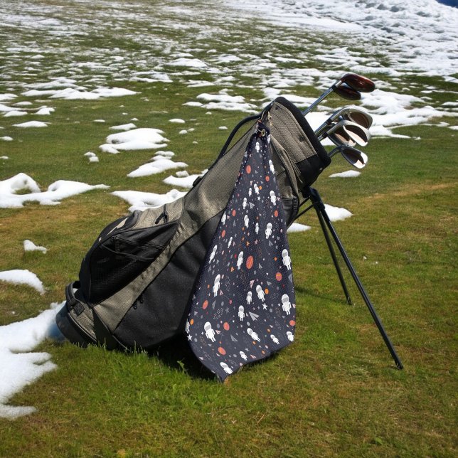 Toalla De Golf patrón astronauta (Golf Towel)