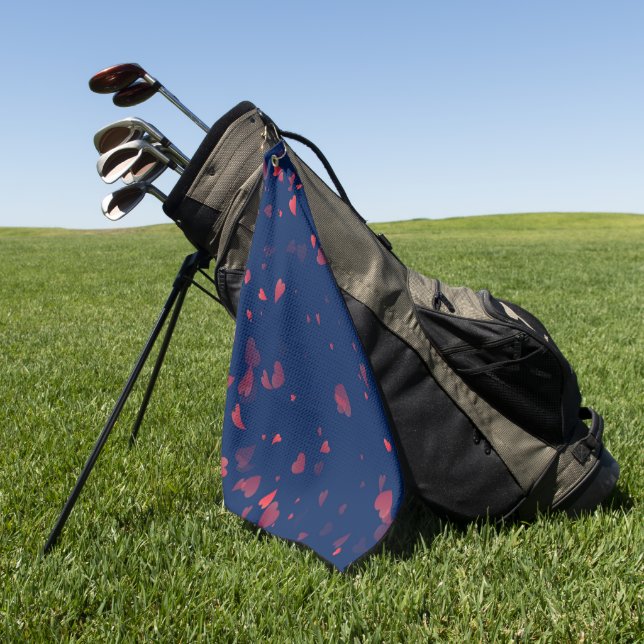 Toalla De Golf Patrón cardíaco 40 (Verde)