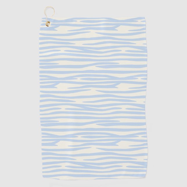 Toalla De Golf Patrón de animales azules (Anverso)