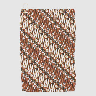 Toalla De Golf Patrón de batik indonesio