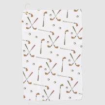 Patrón de bola del Club de Golf Retro Clásico