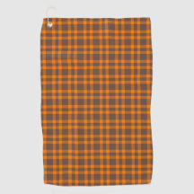 Patrón de Cuadro Escocés Marrón Naranja