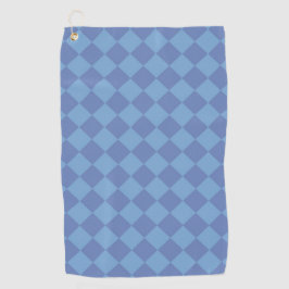 Toalla De Golf Patrón de diamante de cuadros azules
