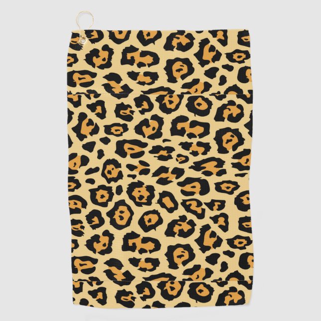 Toalla De Golf Patrón de impresión de animales leopardos-25560 (Anverso)