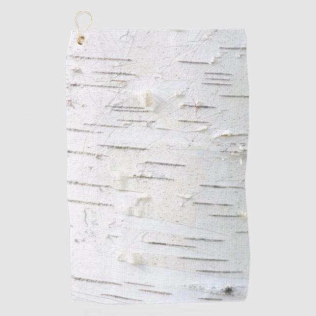 Toalla De Golf Patrón de la corteza de Birch (Anverso)