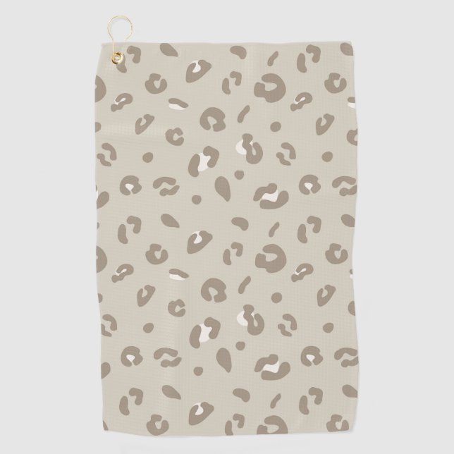 Toalla De Golf Patrón de Leopardo (Anverso)