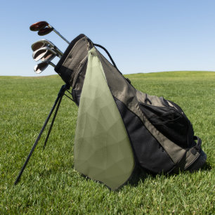 Toalla De Golf Patrón de malla geométrica gradiente verde claro d