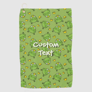 Toalla De Golf Patrón de Personalizado de ranas