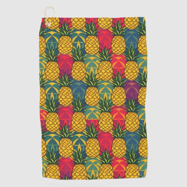 Toalla De Golf Patrón de Piña  (Anverso)