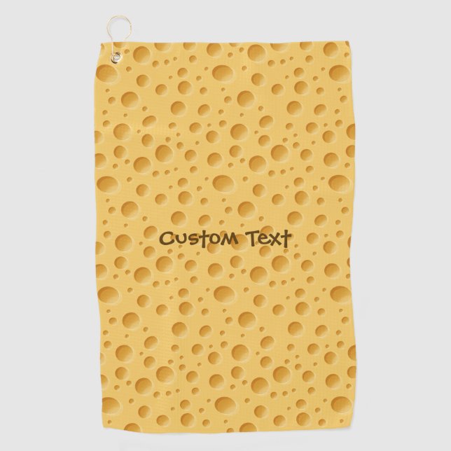 Toalla De Golf Patrón de queso suizo (Anverso)