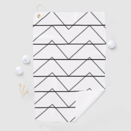 Toalla De Golf Patrón de rayas de chevron