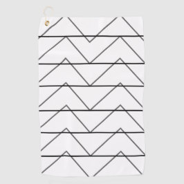 Toalla De Golf Patrón de rayas de chevron