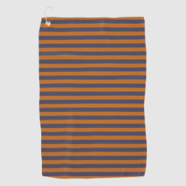 Toalla De Golf Patrón de rayas naranja morado